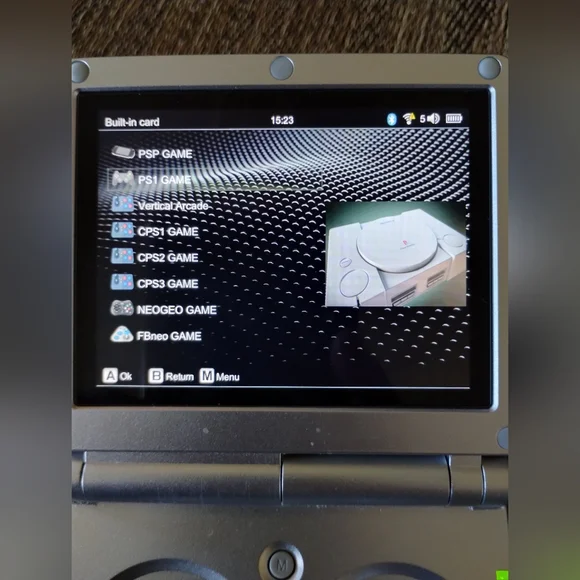 Anbernic RG35XX SP Flip Linux Handheld Game Console GBA 64GB card. - Picture 7 of 8